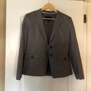 Light grey 2 button suit jacket